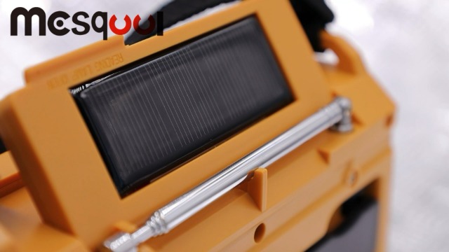 Radio Fm-Am-Wb À Manivelle,Radio D'Urgence À Énergie Solaire Avec Lampe