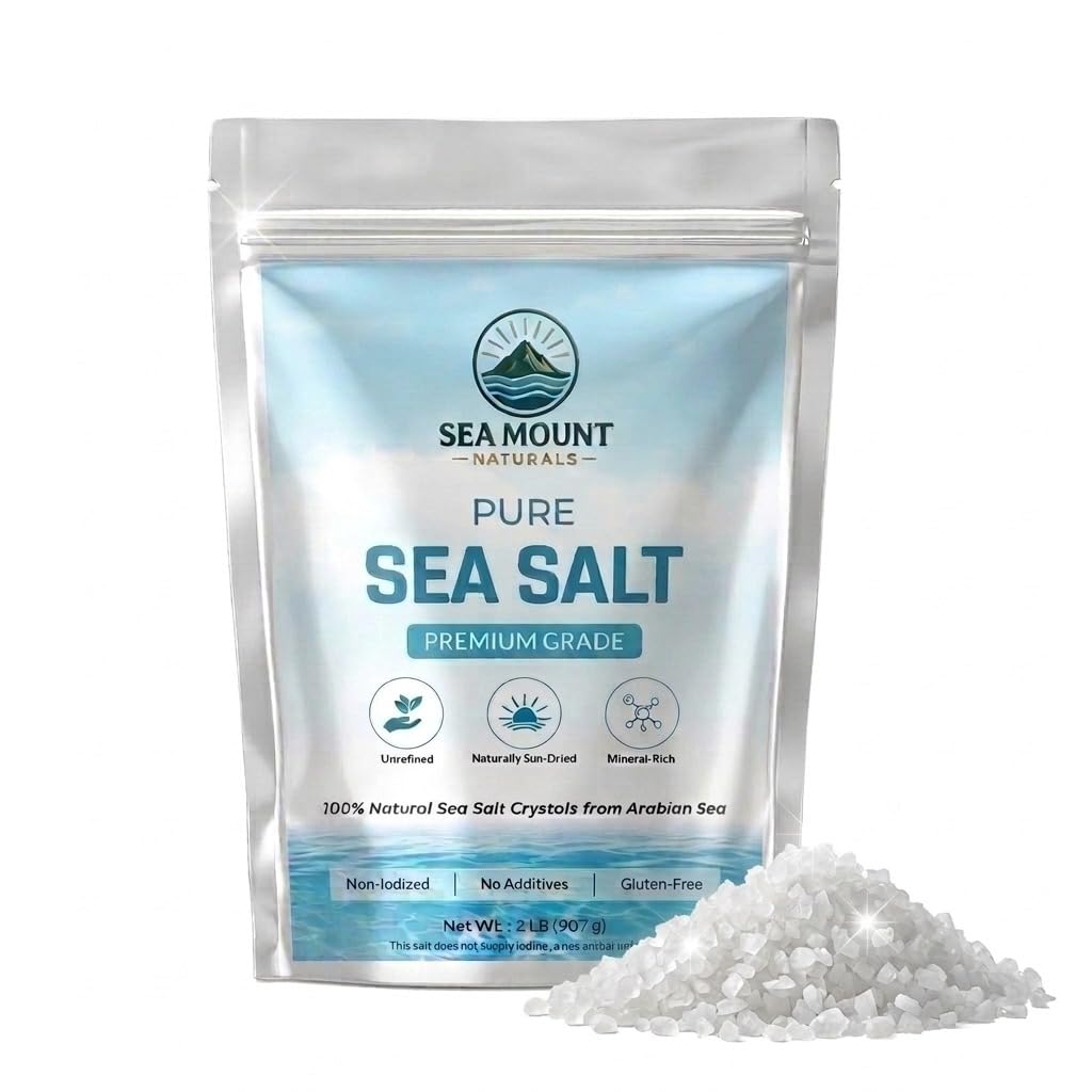 Sal Marina Pura Grano Grueso 2 lb - SeaMount Naturals