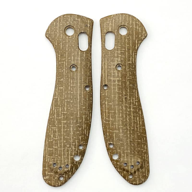 1 Pair Custom Micarta Scales Fits for Griptilian 551, Handle Patch with 3 Sets Screws (Size : Desert Color)-image-2