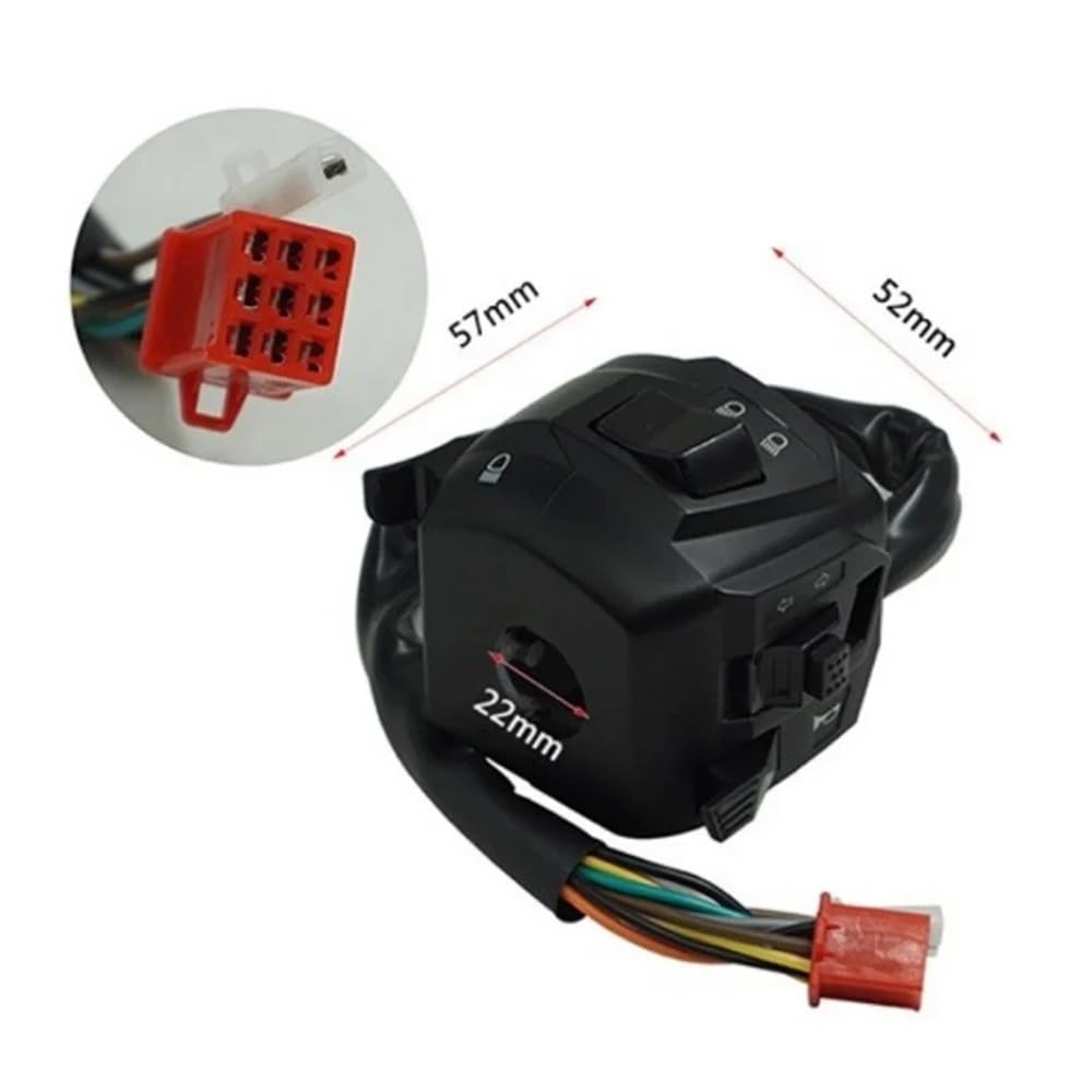 Pulsante interruttore manubri Interruttori Per Moto Da 22 Mm, Pulsante Clacson, Indicatore Di Direzione, Interruttore Controllo Del Manubrio, Adatto Per PULSAR200 NS, Della