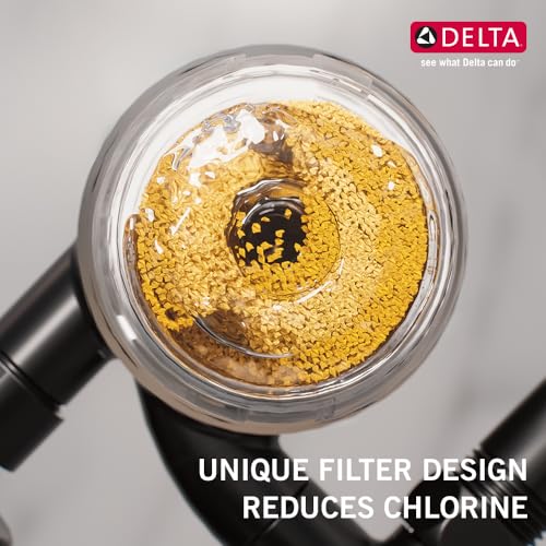 Image of Delta Faucet Clarifi Shower Filter Replacement Cartridge I Hard Water Softener I Overhead Shower Filter I Wall Mount Showerhead I For Borewell /Tanker Water I 7RC100