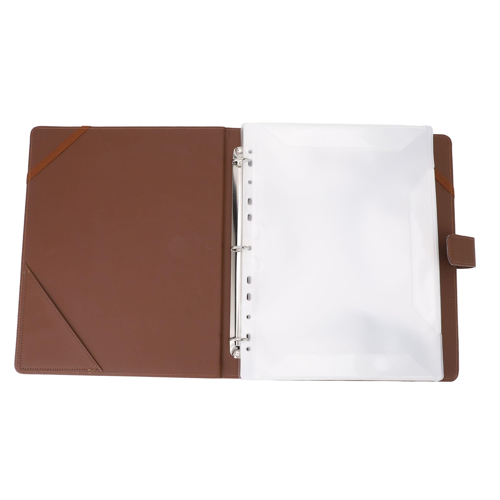 Carpeta musical (30 hojas de 60 páginas), secuencia numérica de página y papel de catálogo se utilizan para almacenar partituras musicales y documentos (marrón)