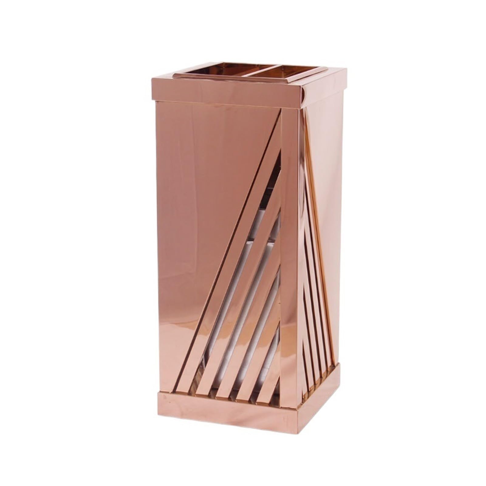 DFEDHF Garbage Cans Hotel Lobby Vertical Trash Can Ashtray Shopping Mall Hotel Corridor Elevator Entrance Stainless Steel Ashtray Outside Trash Bin(C-One Size)