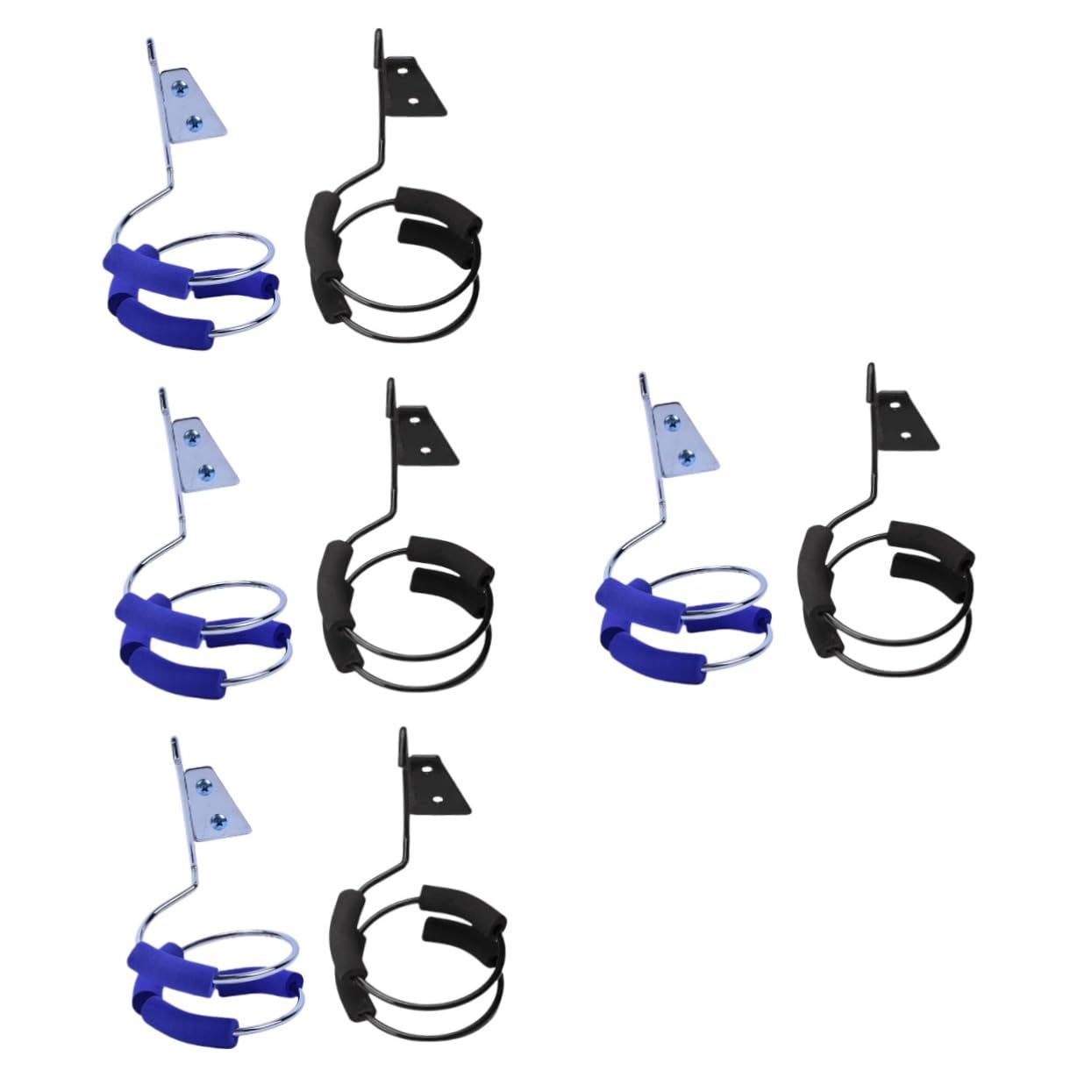 CALLARON 4 Sätze Haartrocknerhalter Föhn Wandhalter Föhn Halter Haartrockner Halterung Lockenwickler Salon-aufbewahrungsregal Wandhalter Für Haargebläse Rostfreier Stahl 2 Stück * 4