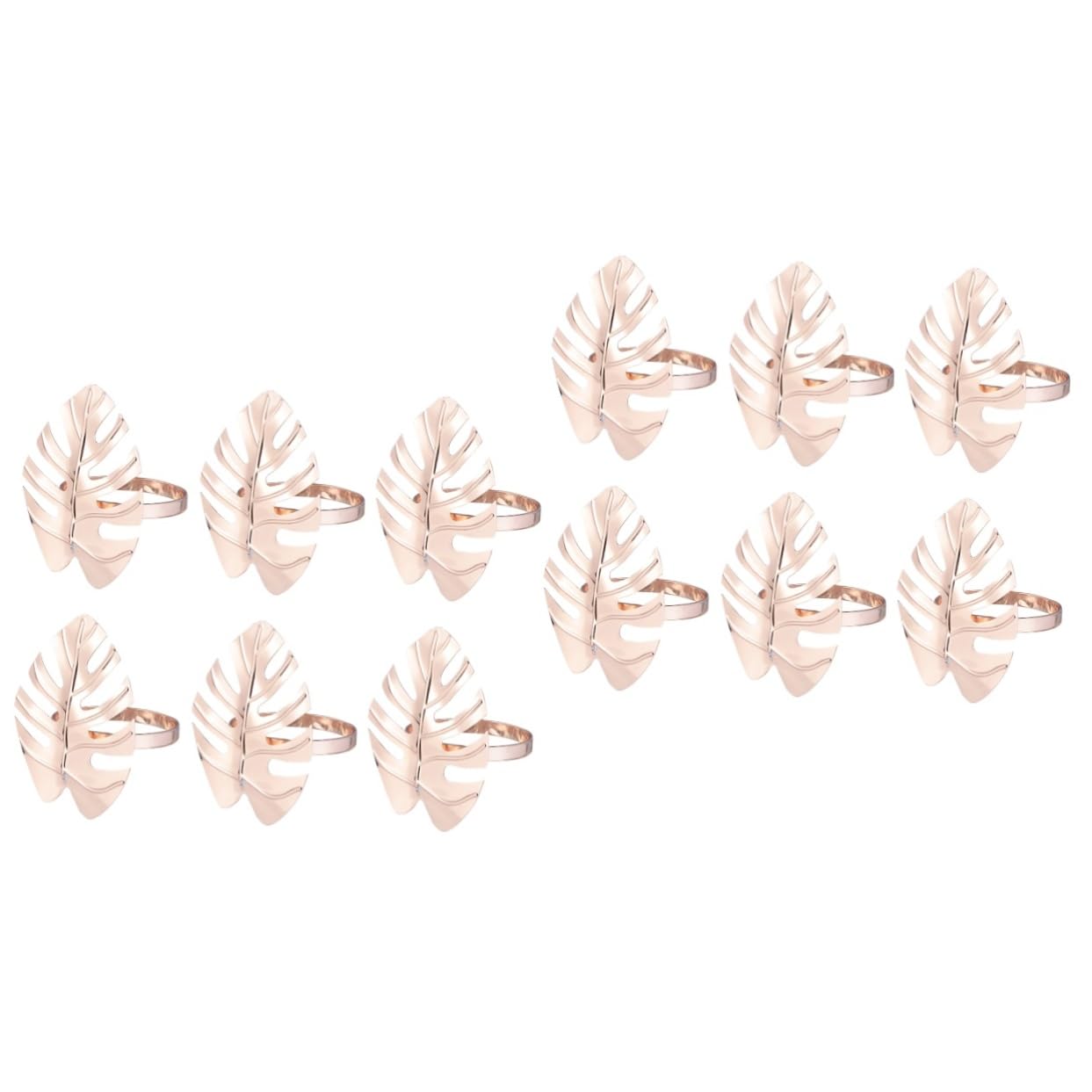 Abaodam 12 Pcs Hawaiian Dining Ring Hula Party Napkin Clasp Napkin Rings Fall Napkin Rings Summer Party Favor Floral Napkin Rings Leaf Napkin Ring Banquet The Summer Hula Dance