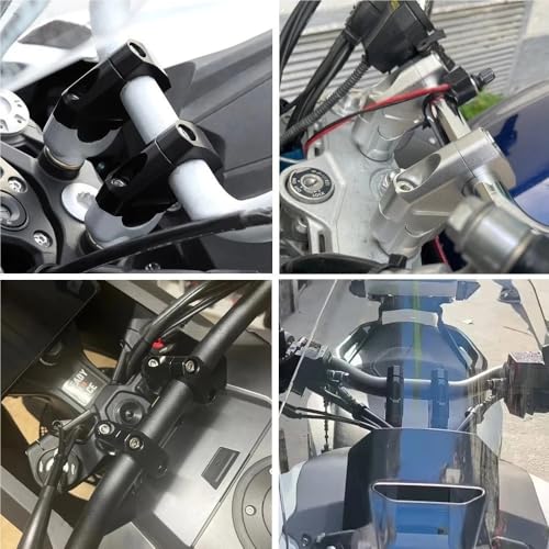 Adaptador extensor CNC de manillar aluminio mecanizado de alta gama 4