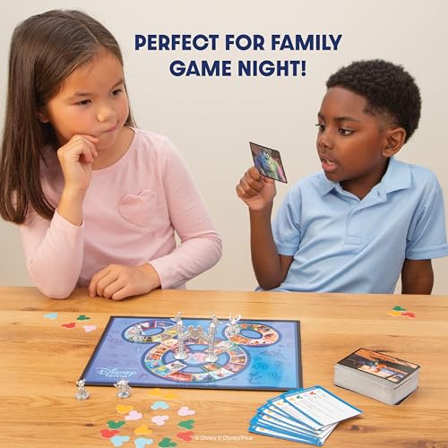 Image of Disney Trivia Board Games for Family Night, Travel Games, Strategy Game, 5+
