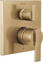 Vista 1 de DELTA FAUCET T24867-CZ - Monitor moderno angular serie 14, válvula de ducha integrada de 3 ajustes con desviador, Champagne Bronz