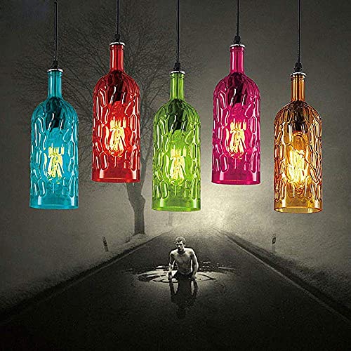 Luminaire de bar bouteille de verre suspension pour éclairage restaurant - 5