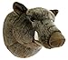 Wagner 8024 - Plüschtrophäe Wildschweinkopf klein - lebensecht - Plüschtier Trophäe Wildschwein Plüsch