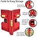 Ding King Magnetic Post Level Tool Pack of 2 Folds for Storage