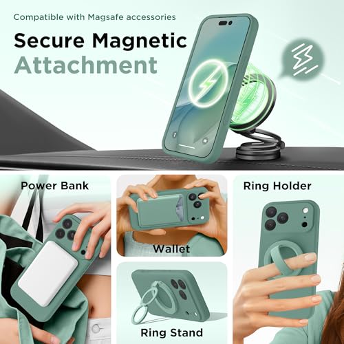 Image of GolbinBox for iPhone 17 Pro Max Case, Silicone Cover, Midnight Green
