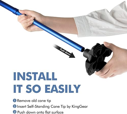 Miniatura 3 de KINGGEAR Accesorios para bastones de senderismo extra gruesos, resistentes al desgaste, adecuados para todos los bastones de senderismo regulares,