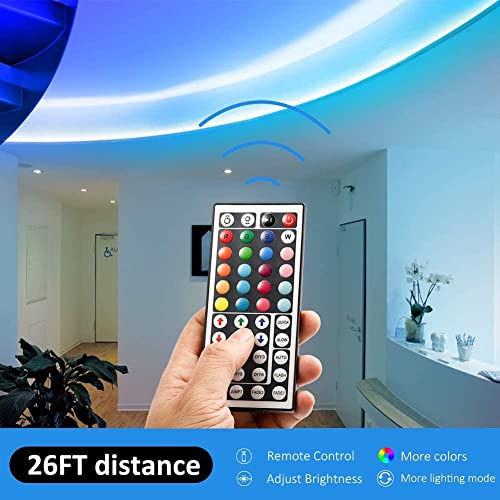 Image of DAYBETTER Led Strip Lights 200ft, RGB Led Light Strip with 44 Keys Remote Controller, Color Changing Led Lights for Bedroom 100 ft of 2 Rolls