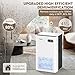 ToLife Dehumidifier for Home, 1000 sq.ft Dehumidifiers for Basement Bedroom Bathroom with 95 OZ Water Tank, Auto Shut Off 7 Colors LED Light, White Black