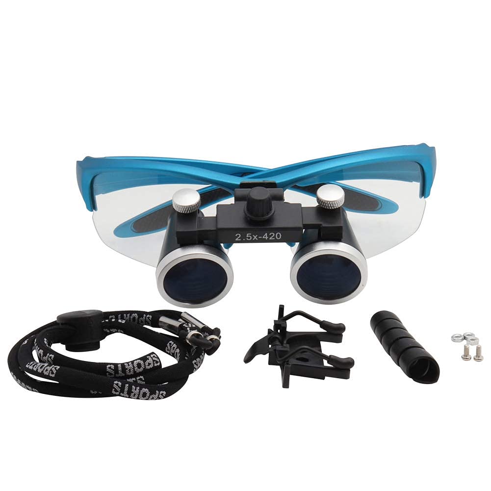 asdchZen Dental Loupes Dental Loupes Optical Glass Binocular Loupes Portable Surgical Magnifying Glasses