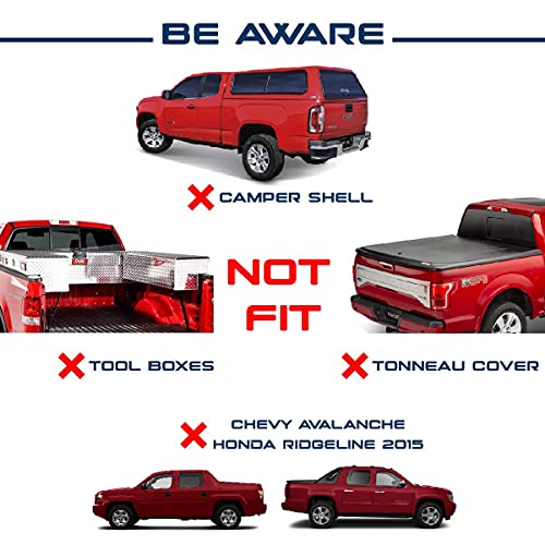 Tms 800Ibs Capacity Extendable Universal Steel Pick-Up Truck Ladder Rack Utility Two Bar Set (Patent Pending) (27-3/8'') #TOP5