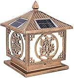 Beleuchtungspfosten für Pfosten, Pfosten, 1 Solarenergie, Zaun, Säule, Post, Lichter, wasserdicht, Regenhof Stigma Light Patio Pa