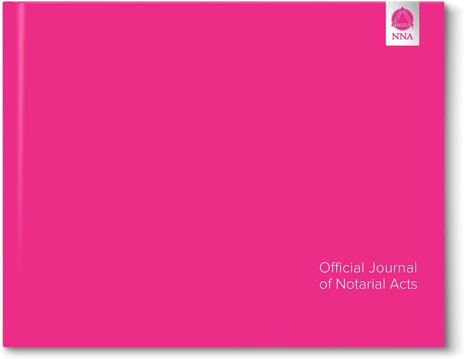 National Notary Association Elite Notary Journal – Executive Style Hardcover Journal with Built-in Ribbon Bookmark – Complimentary Privacy Guard Included – 122 Pages & 488 Labeled Entry Fields – Pink