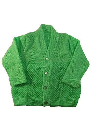 Image of Born Baby Woolen Sweater (3 Piece - 1 Sweater, 1 Cap, 1 Pair of Socks)| (Small 0-6 Months, Large 6-18 Months)