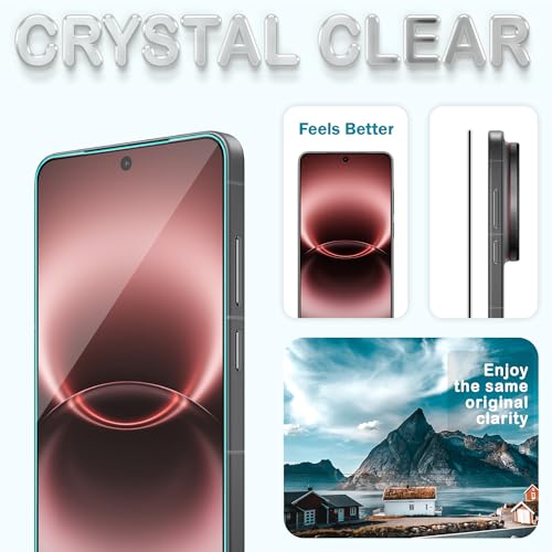 Image of FIRST MART Tempered Glass Screen Protector for Vivo X300 Ultra - Full-Glue Screen Guard, 3D Edge to Edge, HD Clear, Bubble-Free, Case-Friendly, Black, Pack of 2
