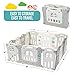 Play22 Foldable Baby Playpen 14 Panel - Kids Safety Activity Play Center - Safety Play Yard Play Pens for Babies - Safety Gates for Indoor and Outdoor Play - Adjustable Shape