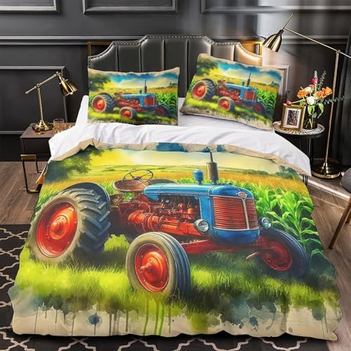 Housse de couette tracteur à fermeture éclair pour changer vos draps facilement sans effort - 4
