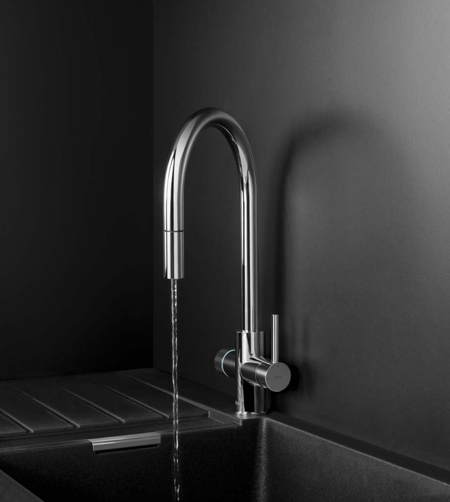 Roca Aquafy A5A8D3GC00 Grifo con Filtro de Agua – Protege a tu familia con agua limpia sin botellas – Sistema de filtración para cocina, mejor sabor y menos impurezas