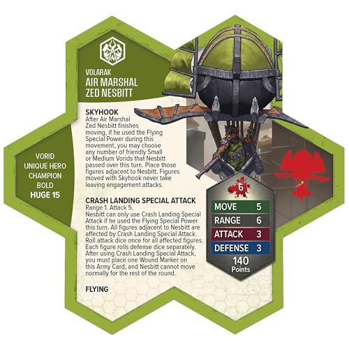 Heroscape Age of Annihilation Air Marshal Zed Nesbitt miniatura 4