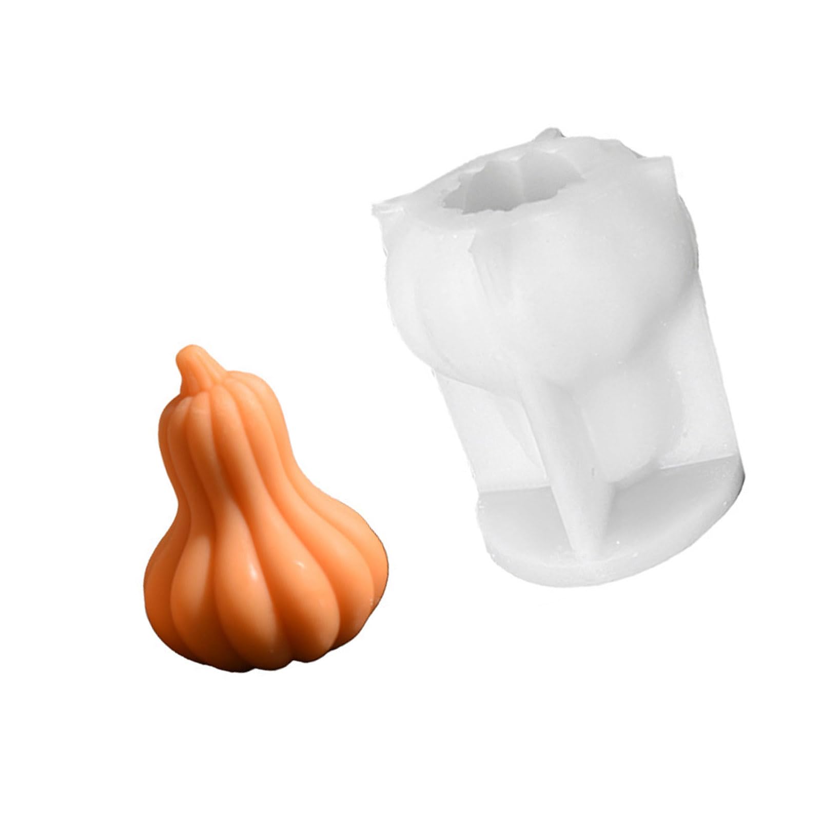 Tsophreniq Halloween Pumpkin Shape Silicone Mold for Soap Crafting Halloween Decorations Baking Tool Pumpkin Silicone Molds