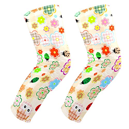 Genouillères rembourrées floral et hibou pour homme et femme