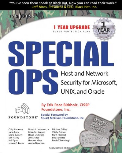 Special Ops: Host and Network Security for Microsoft Unix and Oracle