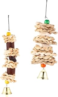 WOONEKY Brinquedo Para Mastigar Papagaio Brinquedos Para Pássaros Naturais Brinquedo Para Mastigar Brinquedo Para Mastigar Pássaro Gaiola Brinquedos Para Mastigar Kit De Gaiola De