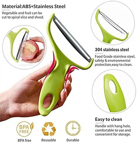 Multifunctional Peeler-Vegetable Shredder Fruit Peeler-Vegetable, Potato and Fruit Peeler Cabbage Shredder Kitchen Coleslaw, a Must-Have Tool for Western Restaurants