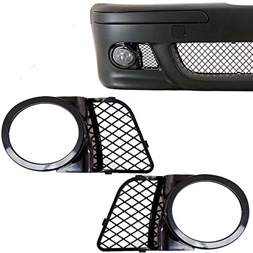 TopPick Black Open Mesh Grille Grill FOR BMW E39 w/ M5 style front bumper 1998-2003 51112496283-51112496284