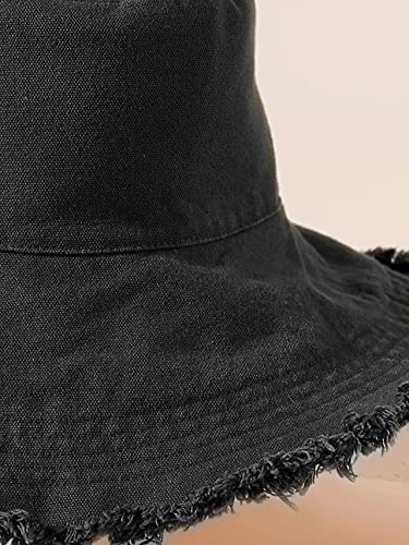 HZEYN Secchio Cappelli per le Donne Tesa Larga