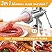 Meat Grinder Manual Mincer for Home Use - Sausage Maker Table Mount Pork Mincer Sausage Stuffer Funnel Make Homemade Burger Patties Hand
