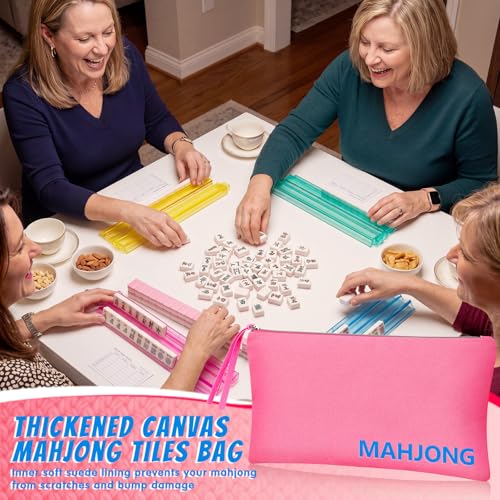 Bolsa para fichas Mahjong con forro de terciopelo miniatura 5