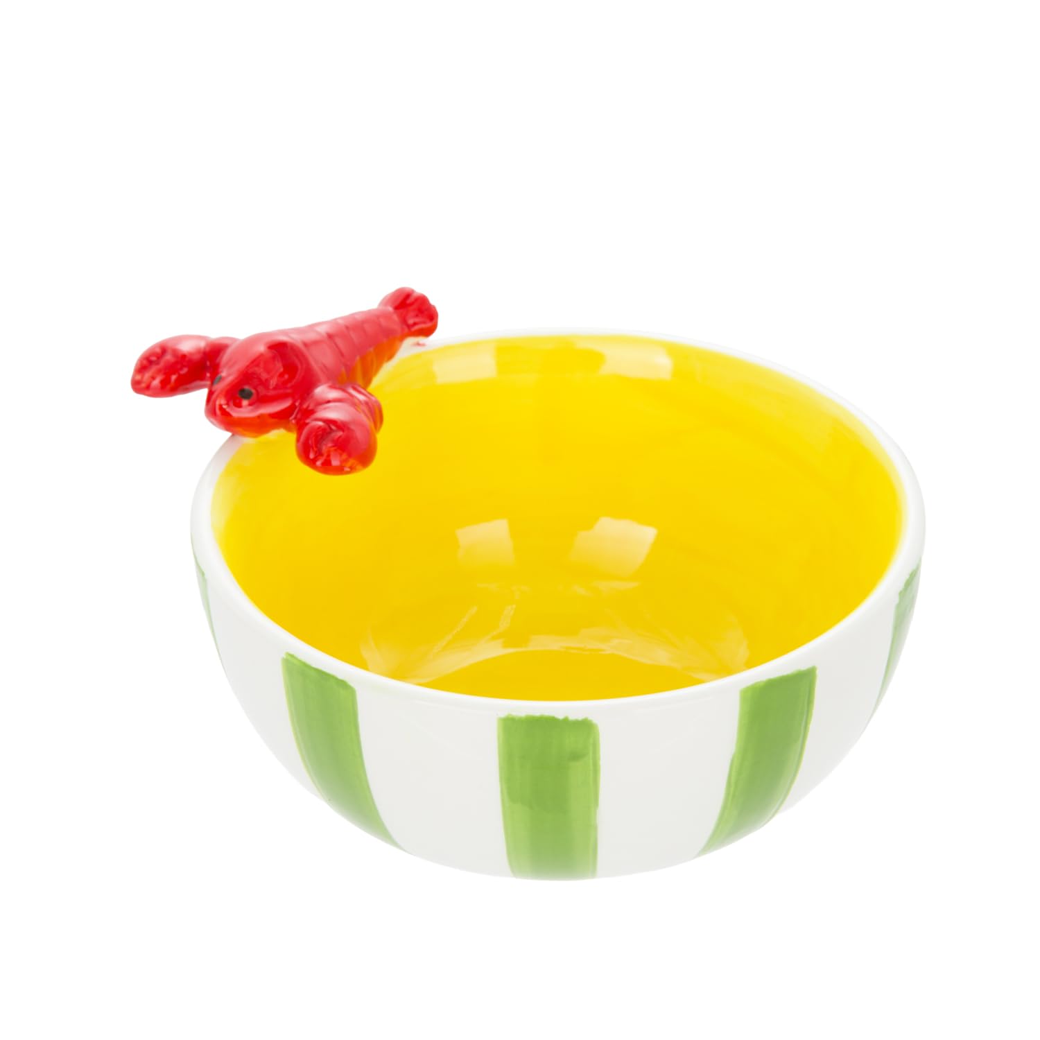 KASANOVA Schale 14 cm Hummer Keramik grün