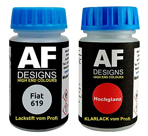 Touch Up set per retoque Fiat Codice colore: 619 Nome del colore: Prata Bari Metallic