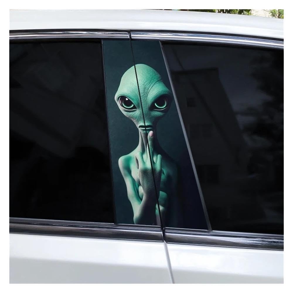 Autocollants Alien de portière de voiture Type A finition premium