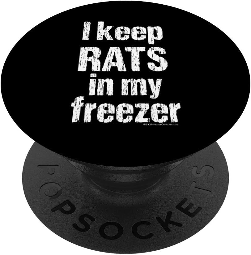 Serpiente comida espeluznante Pet Keeper diciendo ratas en mi congelador regalo PopSockets PopGrip Intercambiable