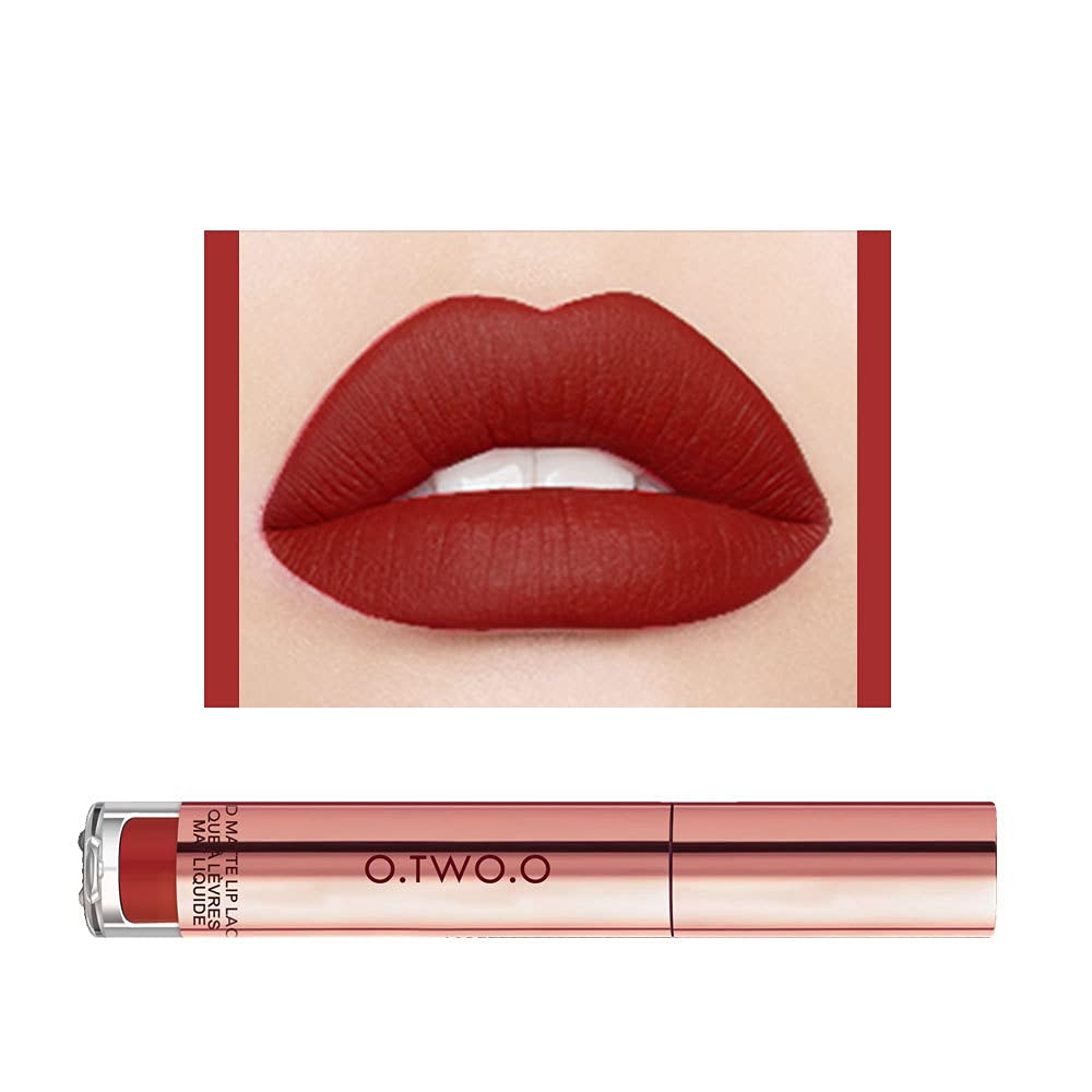 O. Two. O non stick cup Matte Lip Gloss mist Lip Glaze does not fade liquid lipstick (VML10)