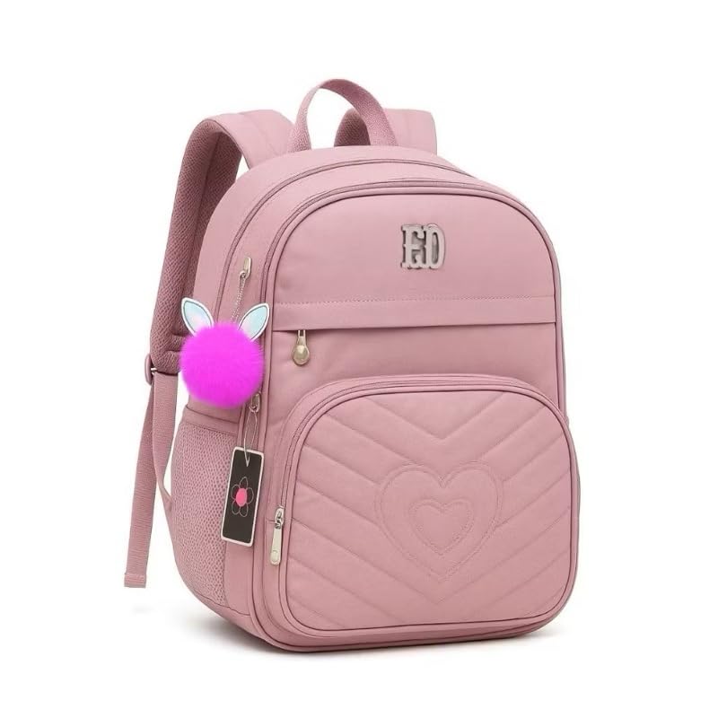 Mochila Feminina estilo Rebecca Bonbon(2027 rosa bebê)