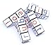 UPlayToys Reading Cubes (5pcs New Version), Montessori Phonetic Blocks for The Beginning Reader Toddler 3 4 5 6 Year Old, Phonics Games for Kindergarten, CVC Words Builders, Small Size for Kids