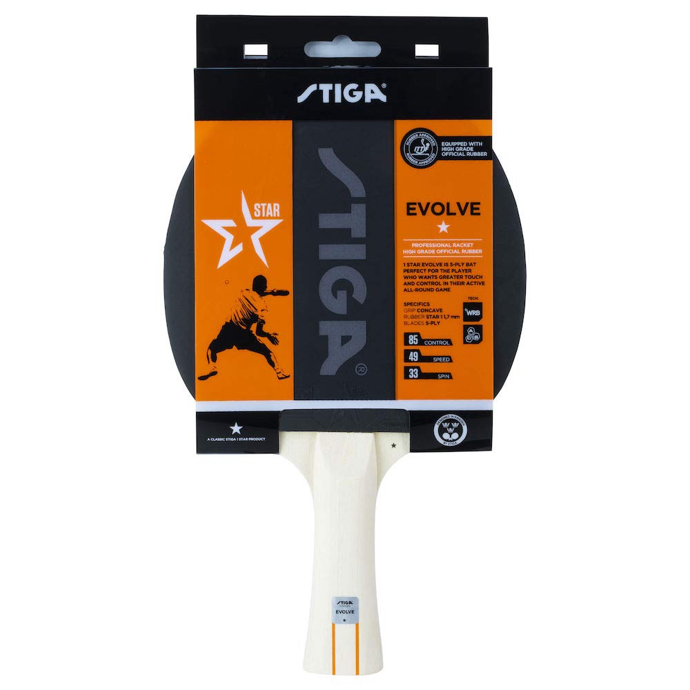 StigaEVOLVE 1 STAR TABLE TENNIS BAT