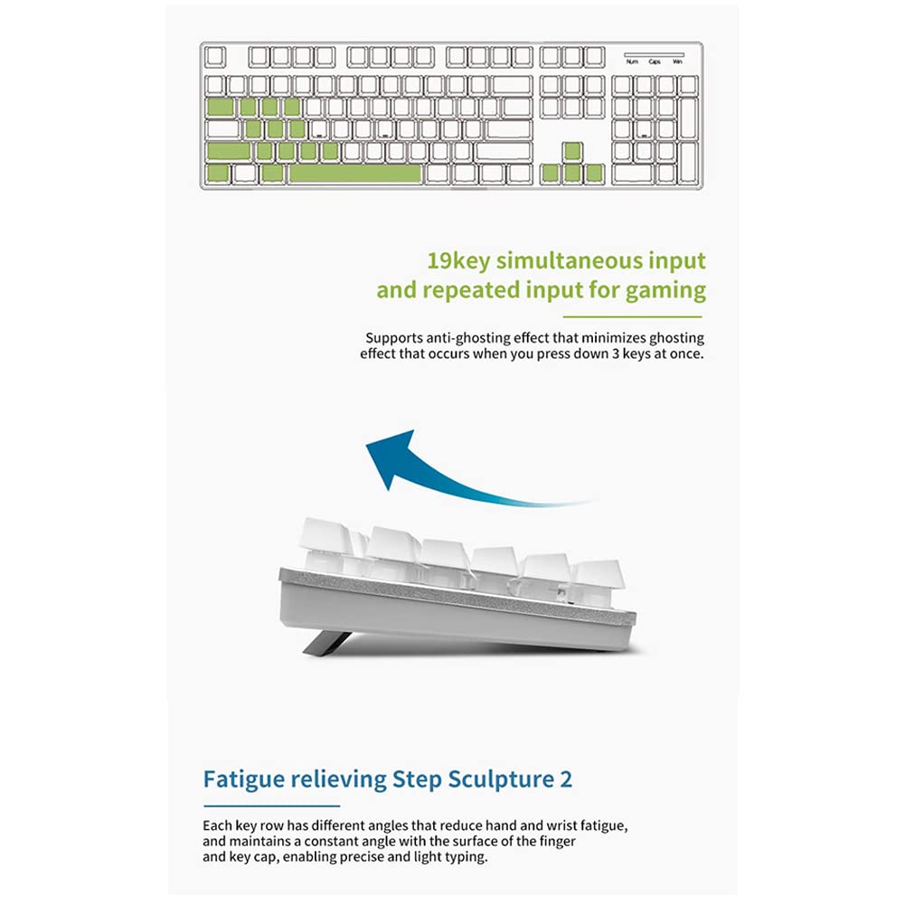 Amazon | HANSUNG GTune MBF77 Fusionゲーミングキーボード、韓国語