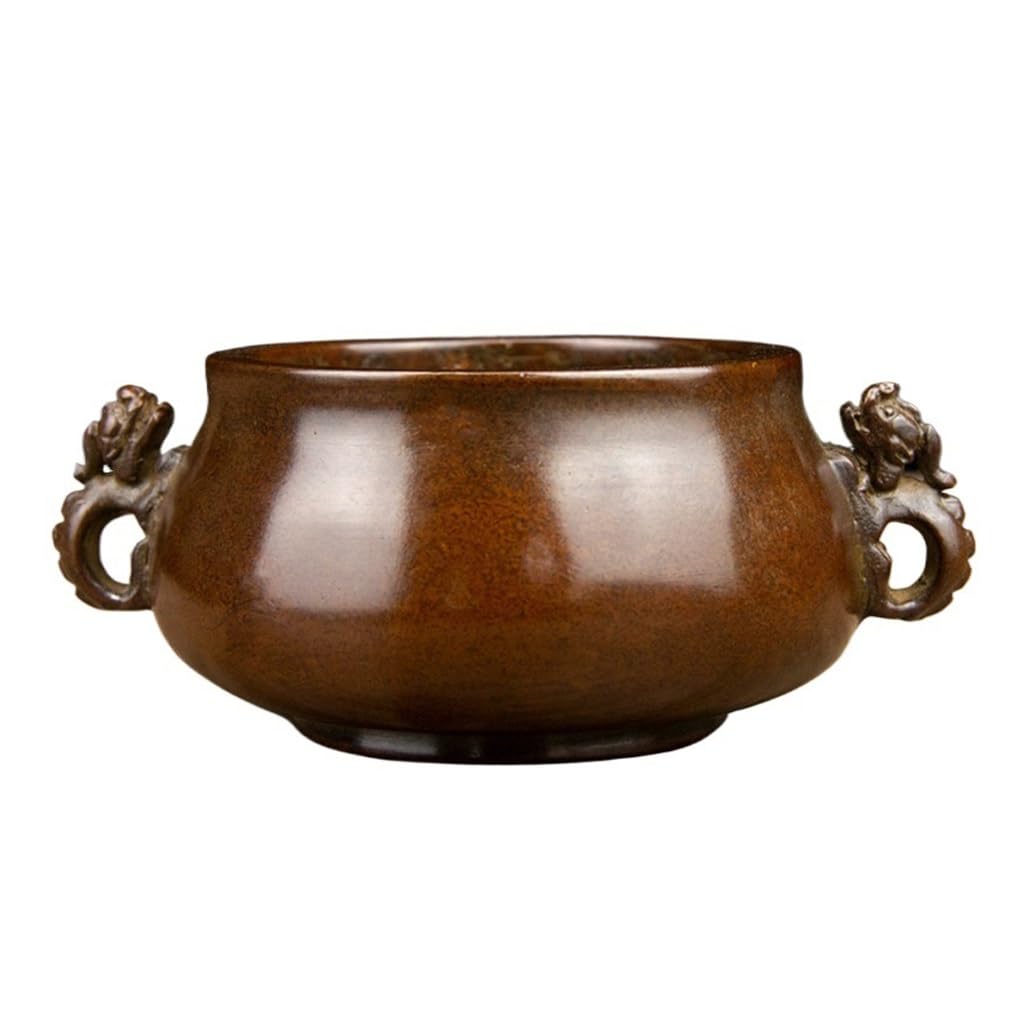 Incense Holder Base Bronze Crafts Ornaments Copper-colored Incense Burner Household Stove