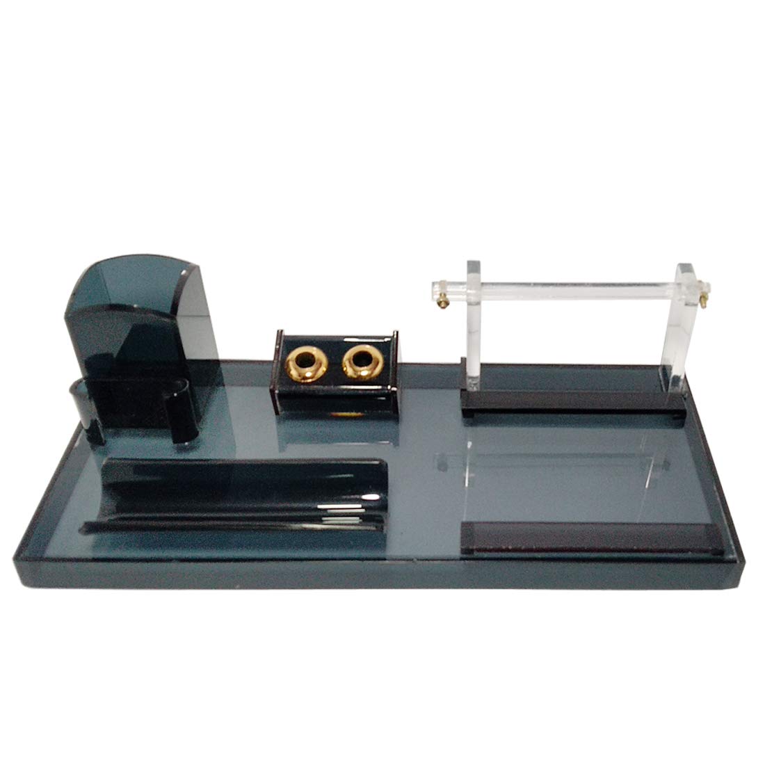 panku Acrylic Pen Stand for Office and Study Table with Genuine Paper Roll 2