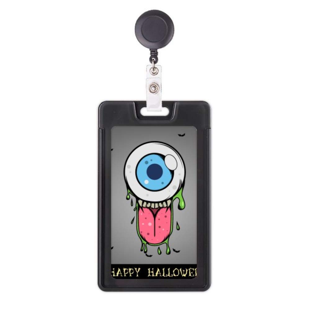 Étui rétractable pour badge anti-perte Universe And Alien motif monstre rigolo